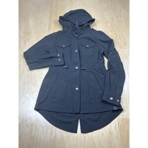 L.L.Bean Women’s XXS Utility Jacket Hooded Black Stretch Misses Regular GC